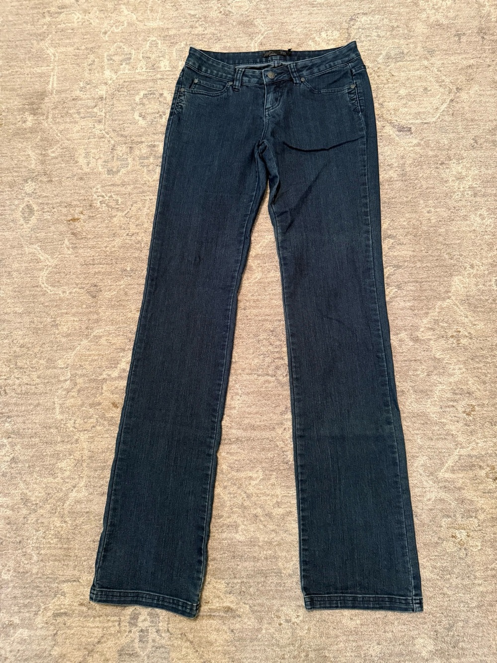 Prana Women’s Dark Blue Bootcut Stretch Jeans 0/25 Tall/Long Stretch